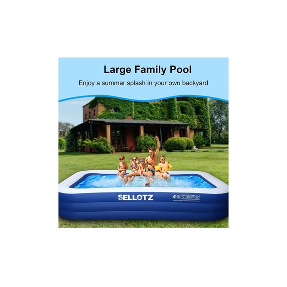 SELLOTZ 120” x 72” x 22” Inflatable Pool & Indoor Ball Pit - Picture 2 of 6